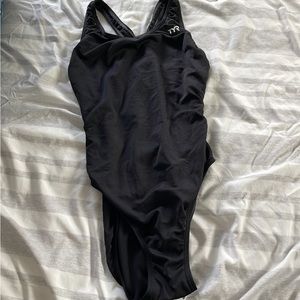 TYR One Piece Swim Suits Closed Back Hipster Cut Bottom